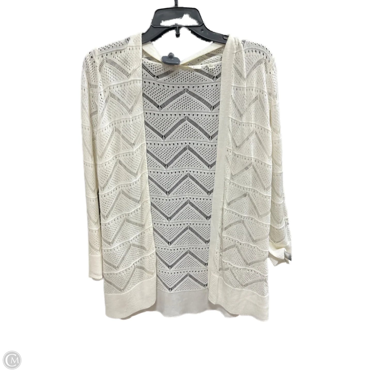Cardigan By Cyrus Knits In Cream, Size: M