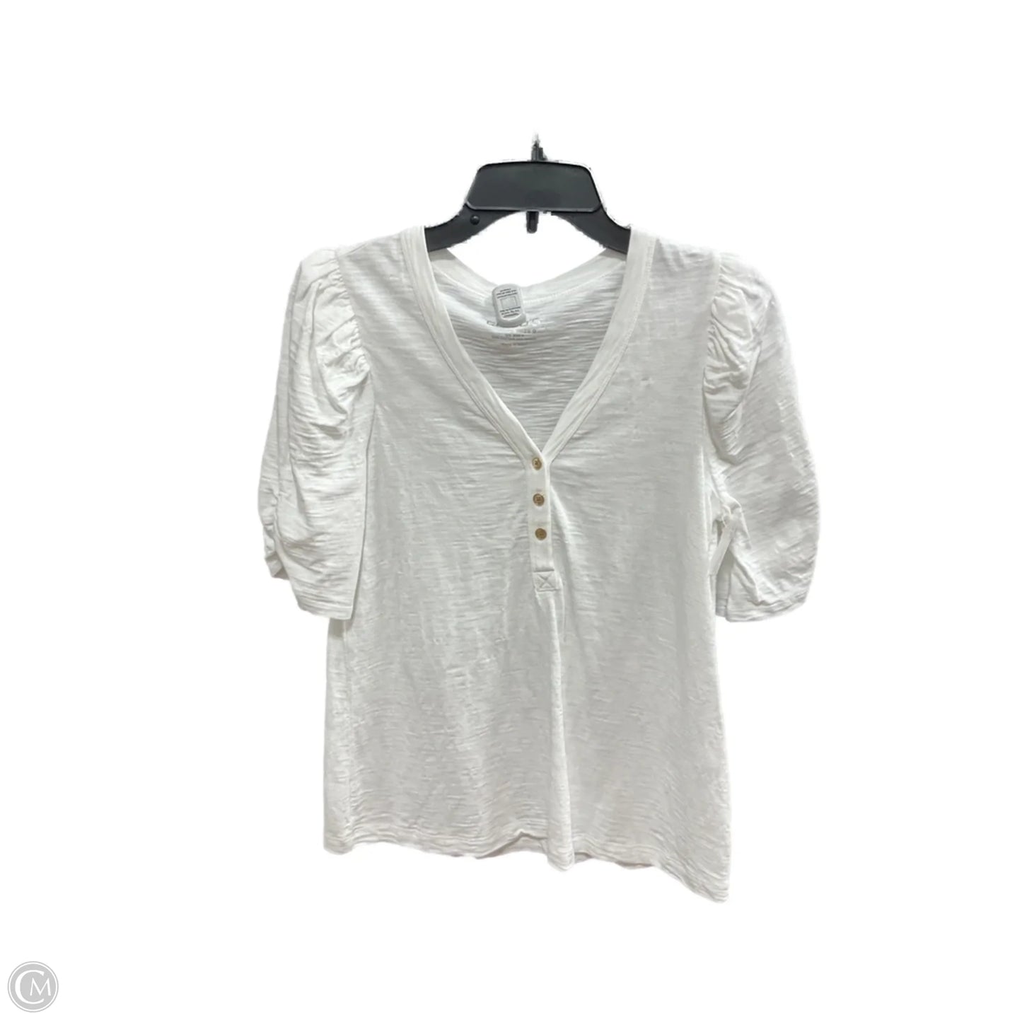 Top Short Sleeve By Chicos In White, Size: S