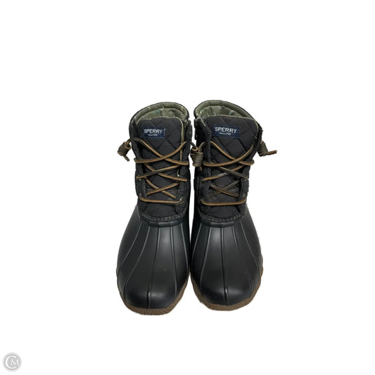 Boots Ankle Flats By Sperry In Black, Size: 7