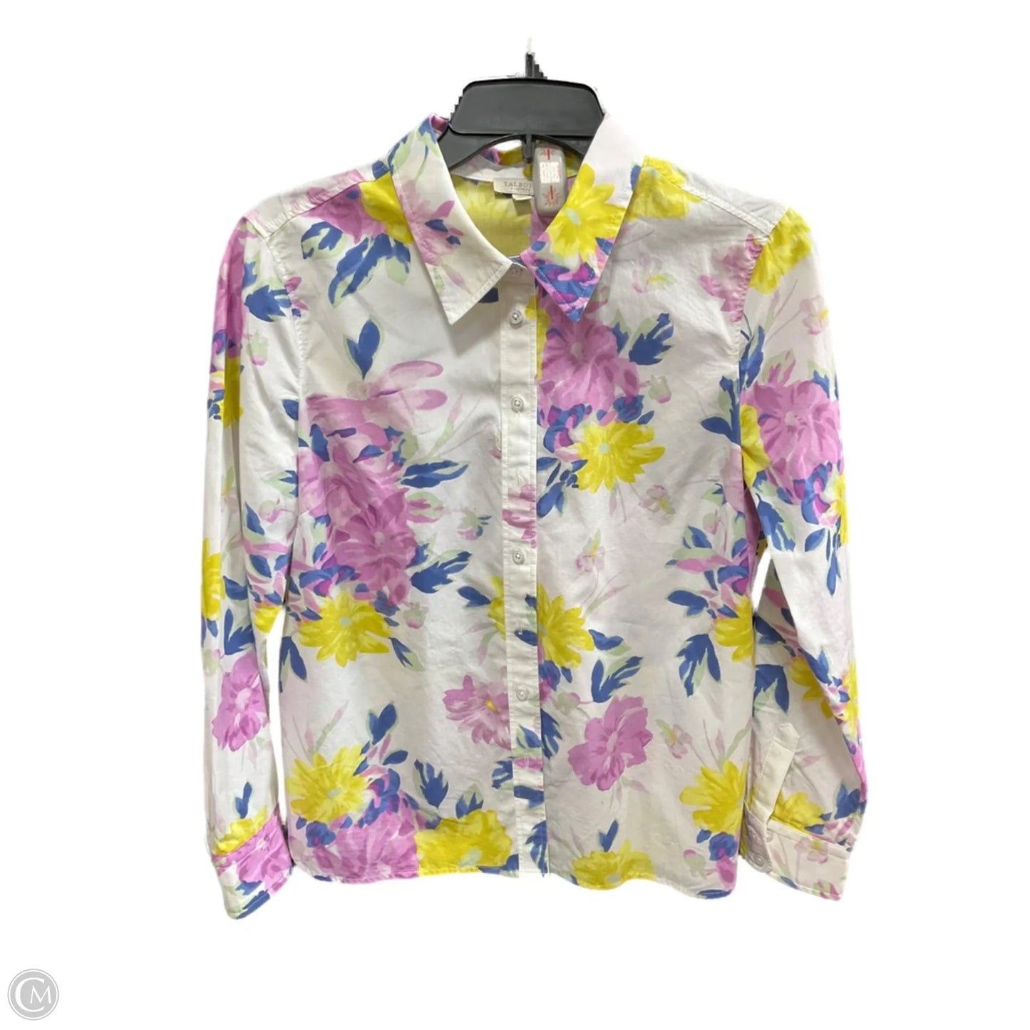 Blouse Long Sleeve By Talbots In Multi-colored, Size: Mp