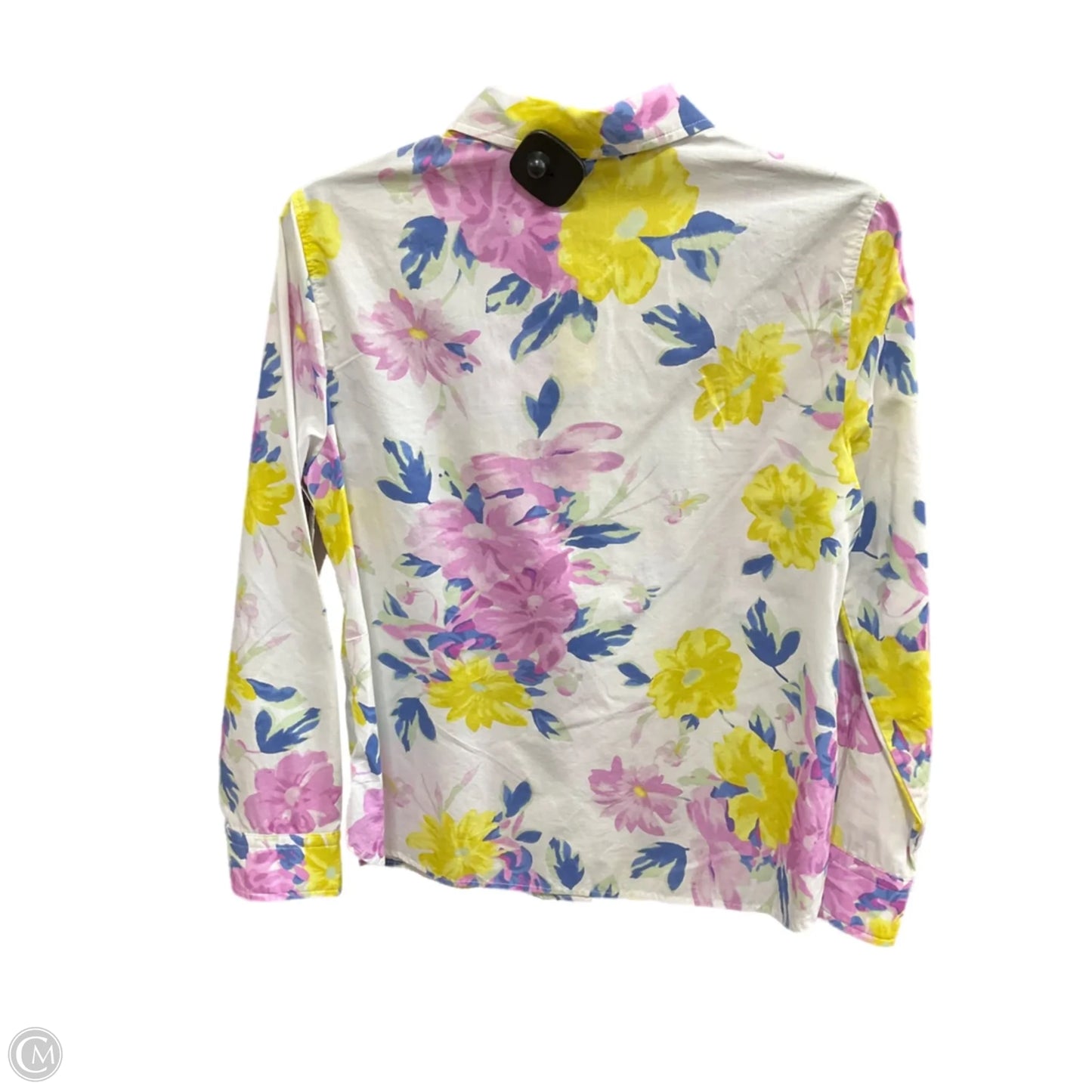 Blouse Long Sleeve By Talbots In Multi-colored, Size: Mp