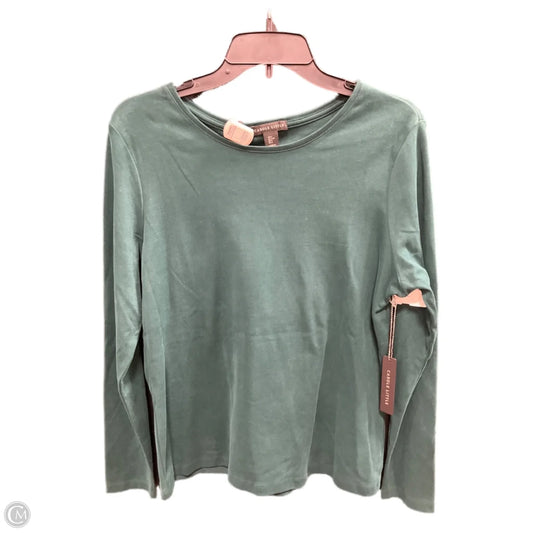 Top Long Sleeve Basic By Carole Little In Green, Size: L