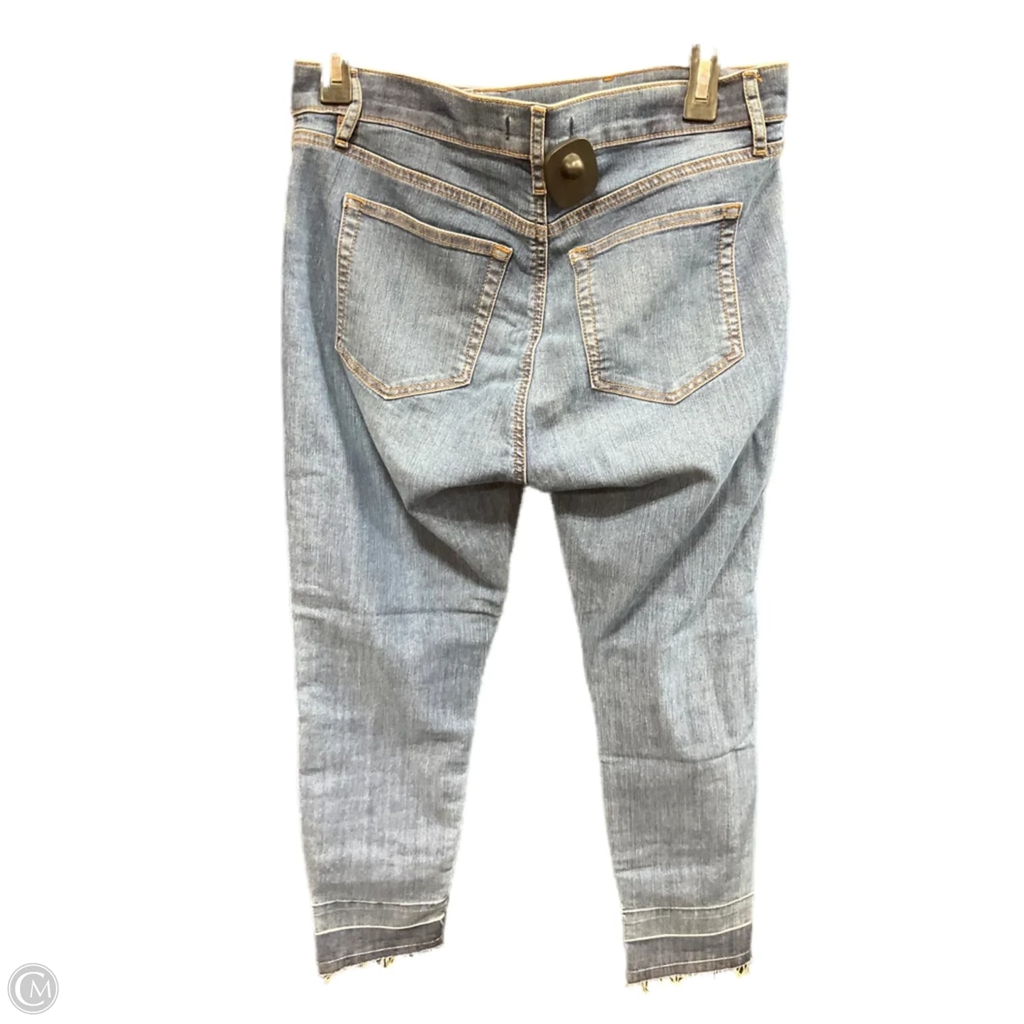 Jeans Skinny By Loft In Blue Denim, Size: 8