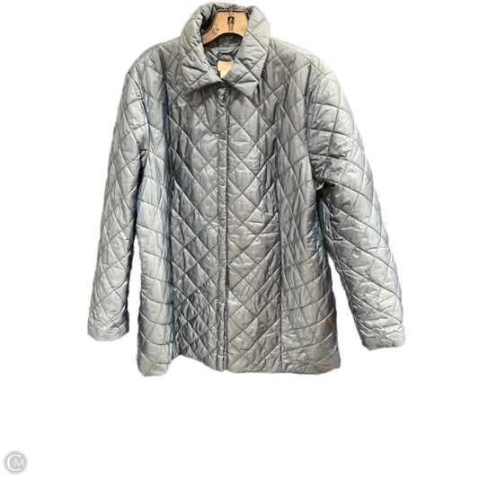 Jacket Puffer & Quilted By Chicos In Blue, Size: Xl