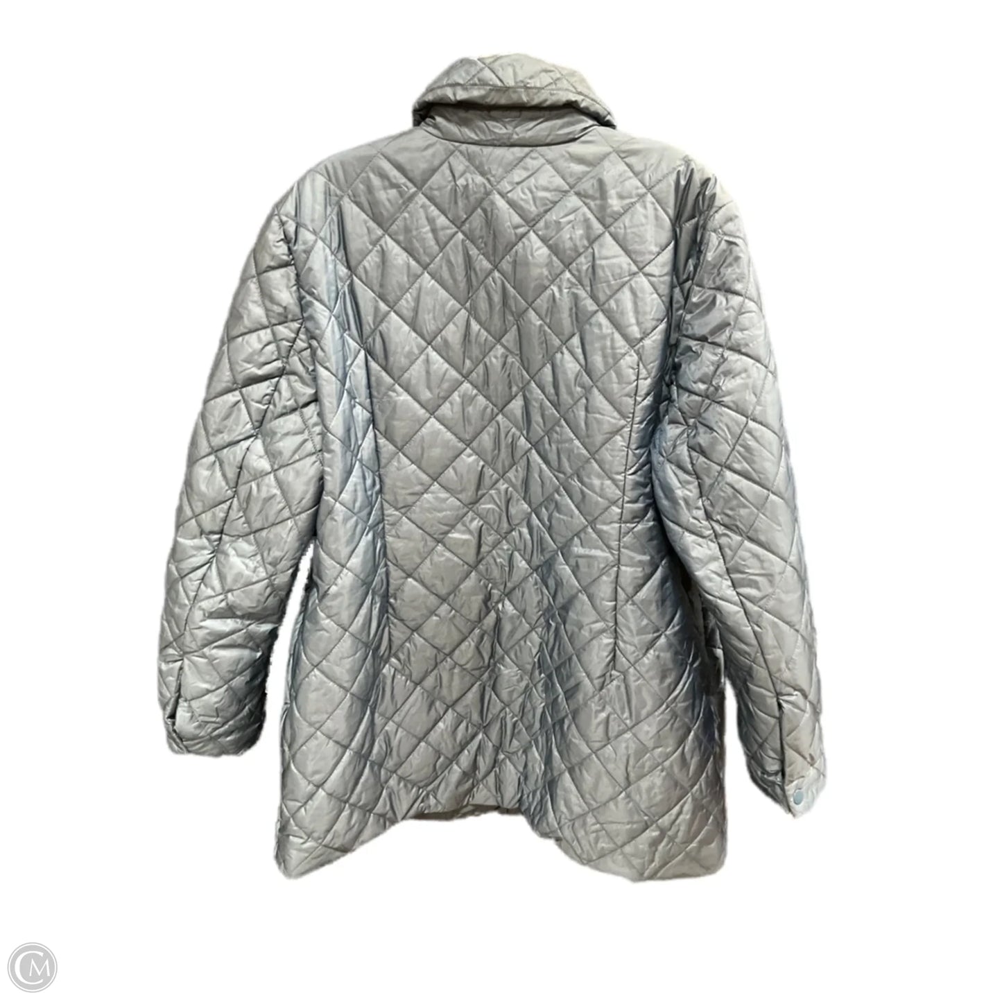 Jacket Puffer & Quilted By Chicos In Blue, Size: Xl