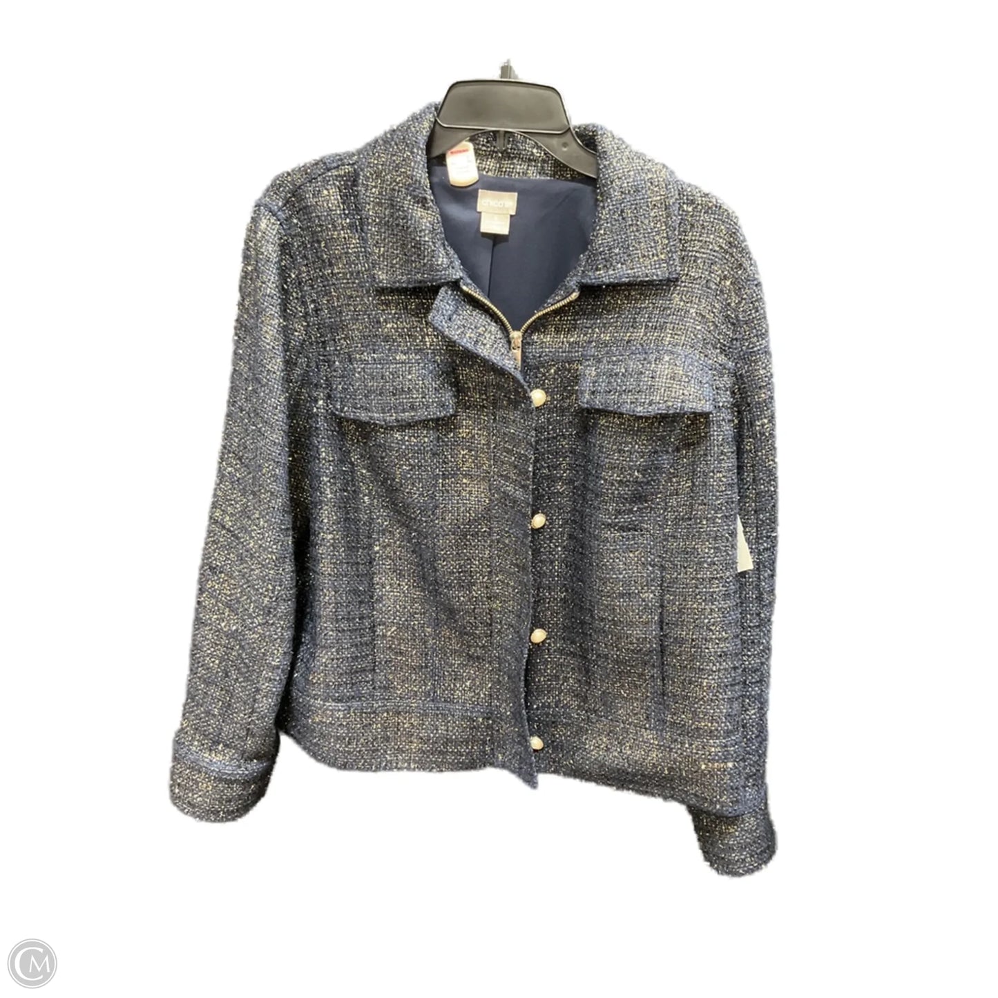 Blazer By Chicos In Navy, Size: Xl