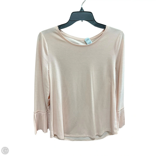 Top Long Sleeve Basic By Chicos In Orange, Size: Xs