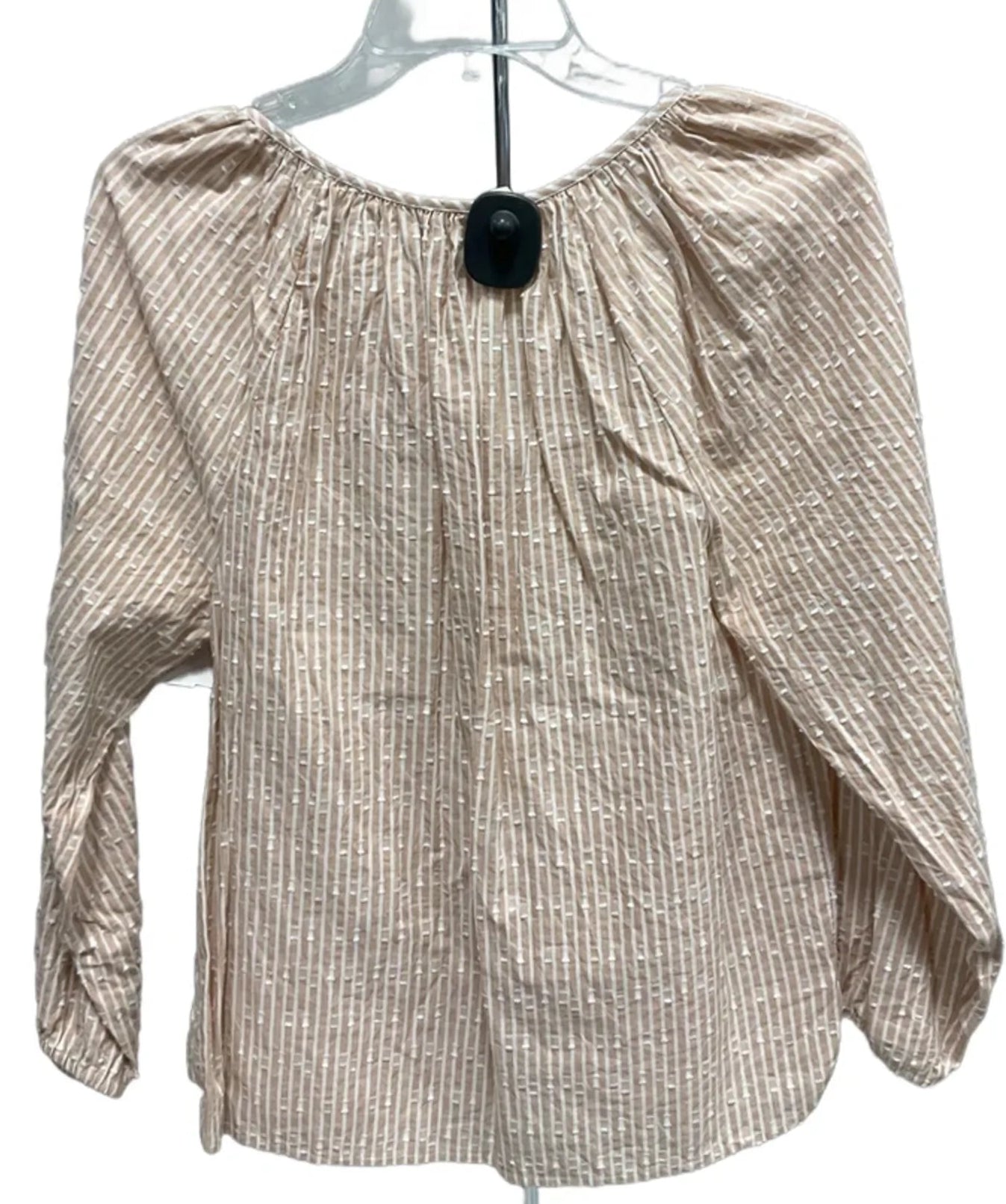 Top Long Sleeve Basic By Loft In Striped Pattern, Size: S