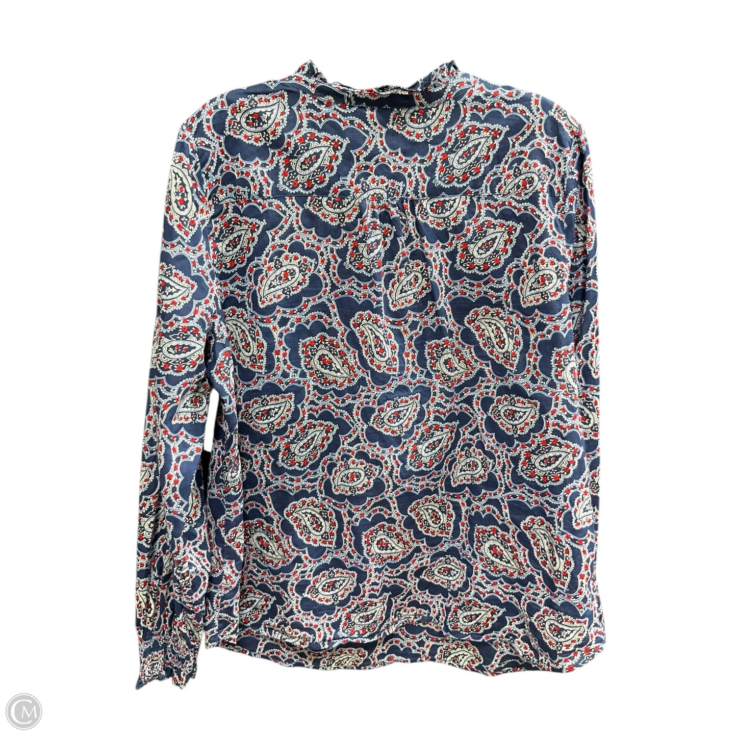 Top Long Sleeve By Talbots In Blue, Size: Xl