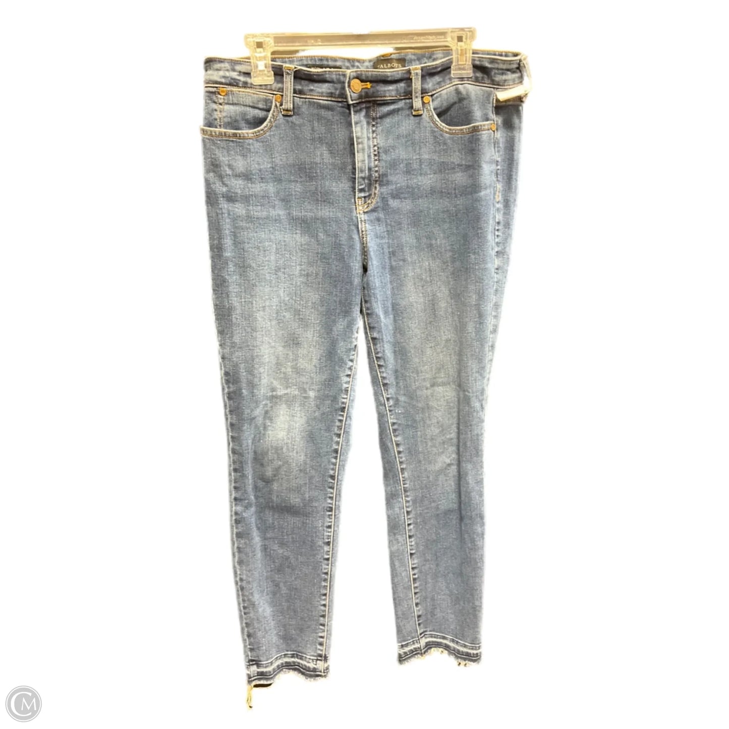 Jeans Skinny By Talbots In Blue Denim, Size: 10