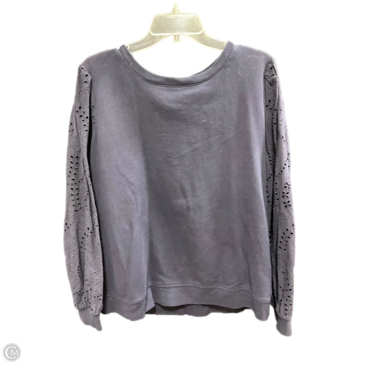Top Long Sleeve By Talbots In Navy, Size: Xl