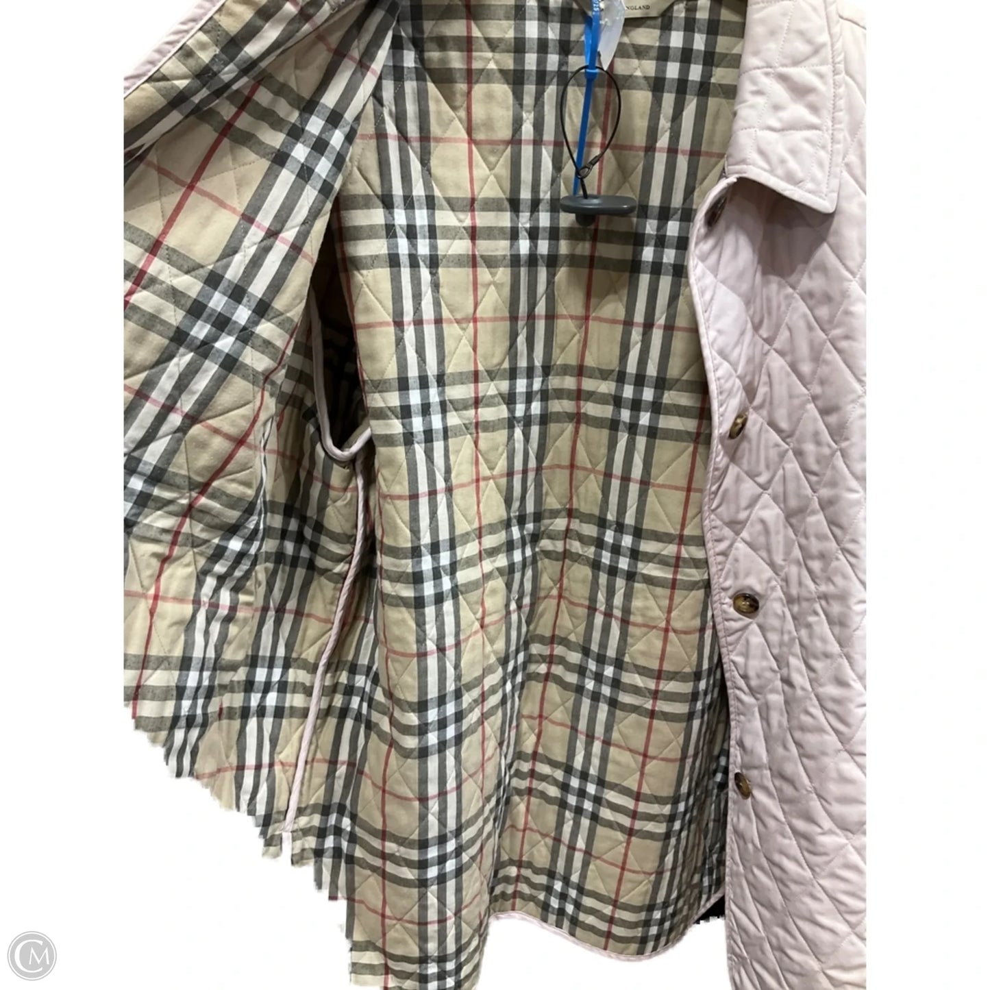 Jacket Luxury Designer By Burberry In Pink, Size: Xl