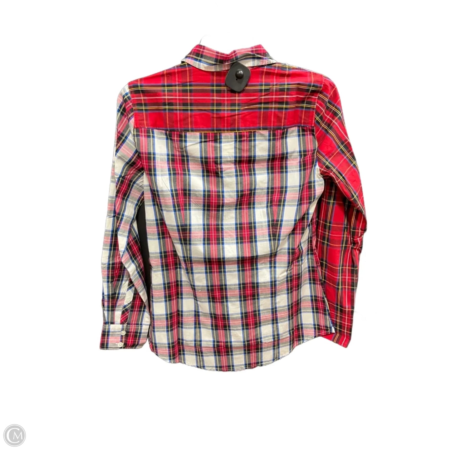 Blouse Long Sleeve By J. Crew In Red & White, Size: Xs