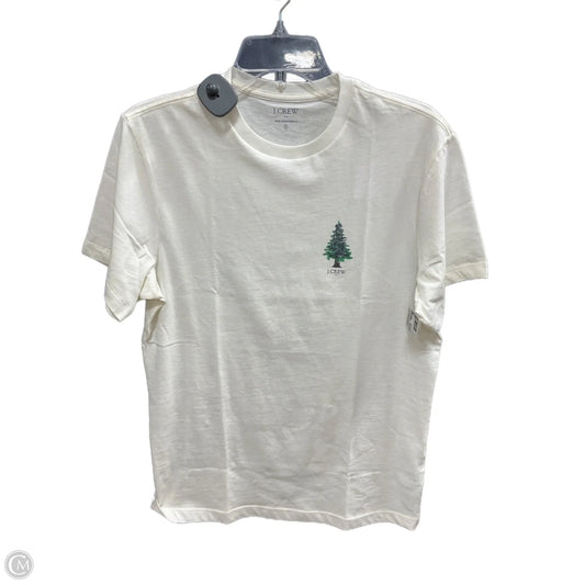 Top Short Sleeve Basic By J. Crew In Cream, Size: S