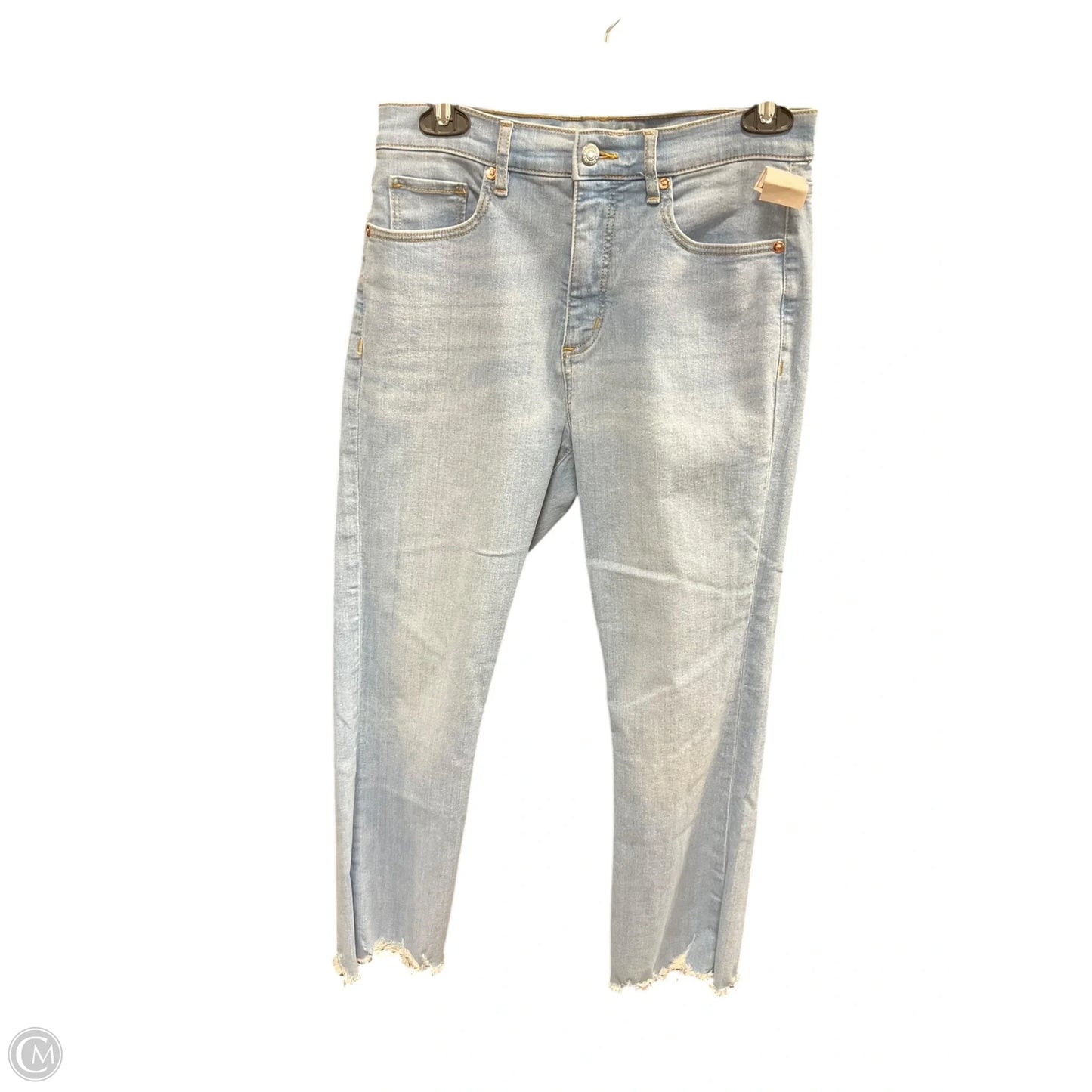 Jeans Straight By Loft In Blue Denim, Size: 4