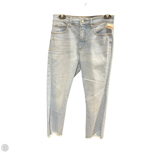Jeans Straight By Loft In Blue Denim, Size: 4