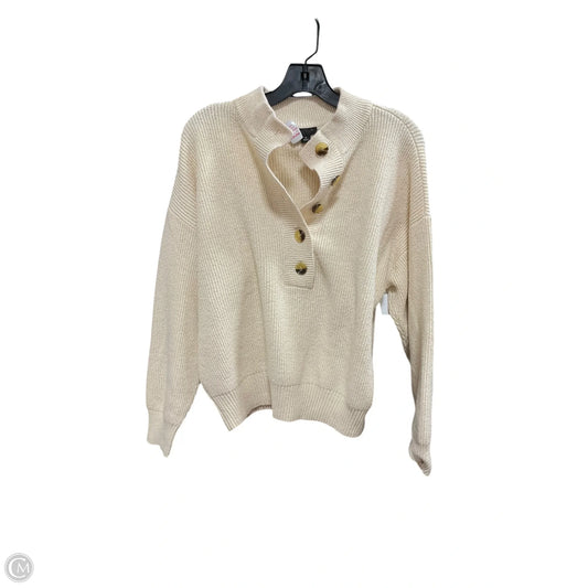 Cardigan By Ann Taylor In Cream, Size: Xl