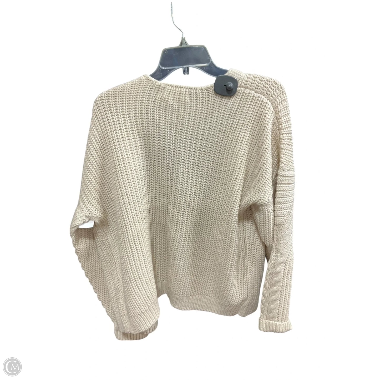 Sweater Cardigan By Philosophy In Beige, Size: L