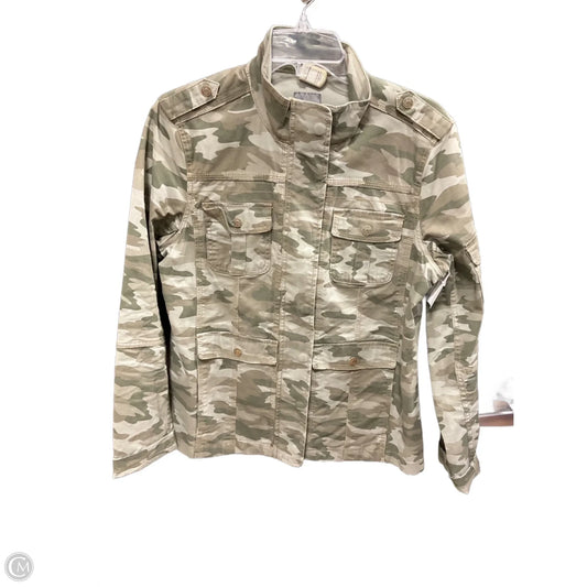 Jacket Denim By Clothes Mentor In Camouflage Print, Size: L