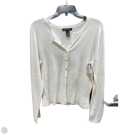 Cardigan By White House Black Market In Cream, Size: L