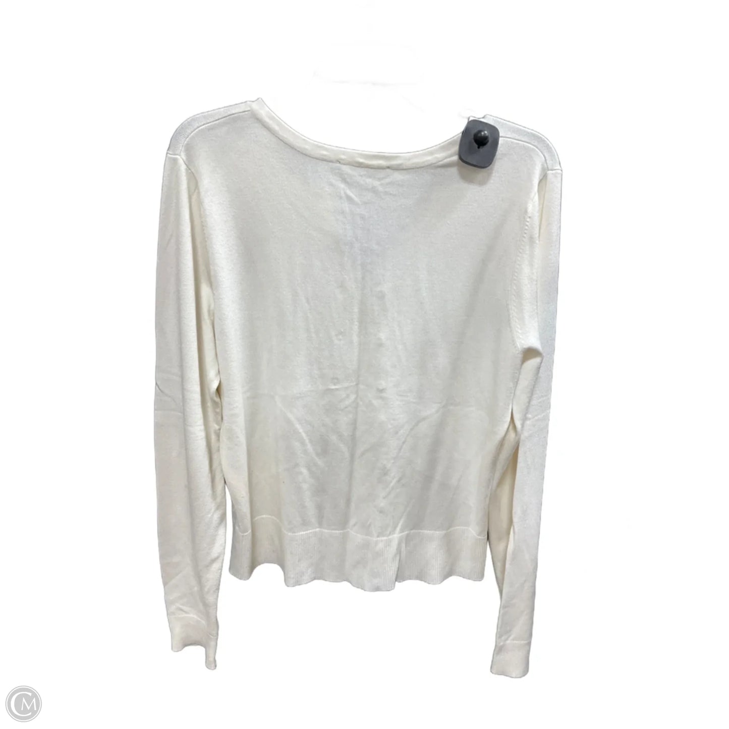 Cardigan By White House Black Market In Cream, Size: L