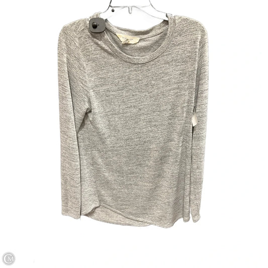 Top Long Sleeve Basic By Workshop In Grey, Size: Xl