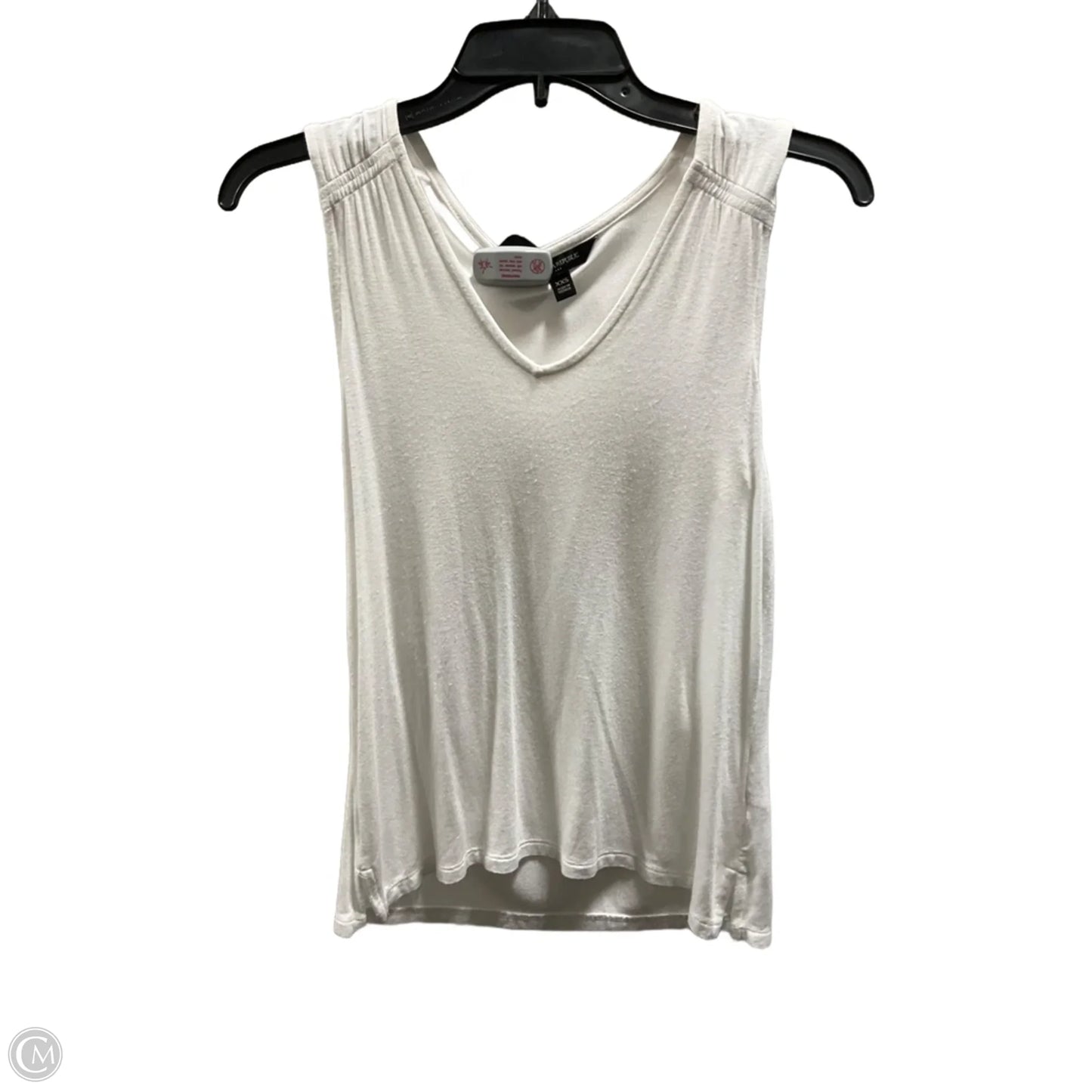 Top Sleeveless Basic By Banana Republic In White, Size: Xxs