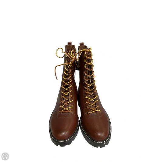 Boots Ankle Heels By J. Crew In Tan, Size: 8