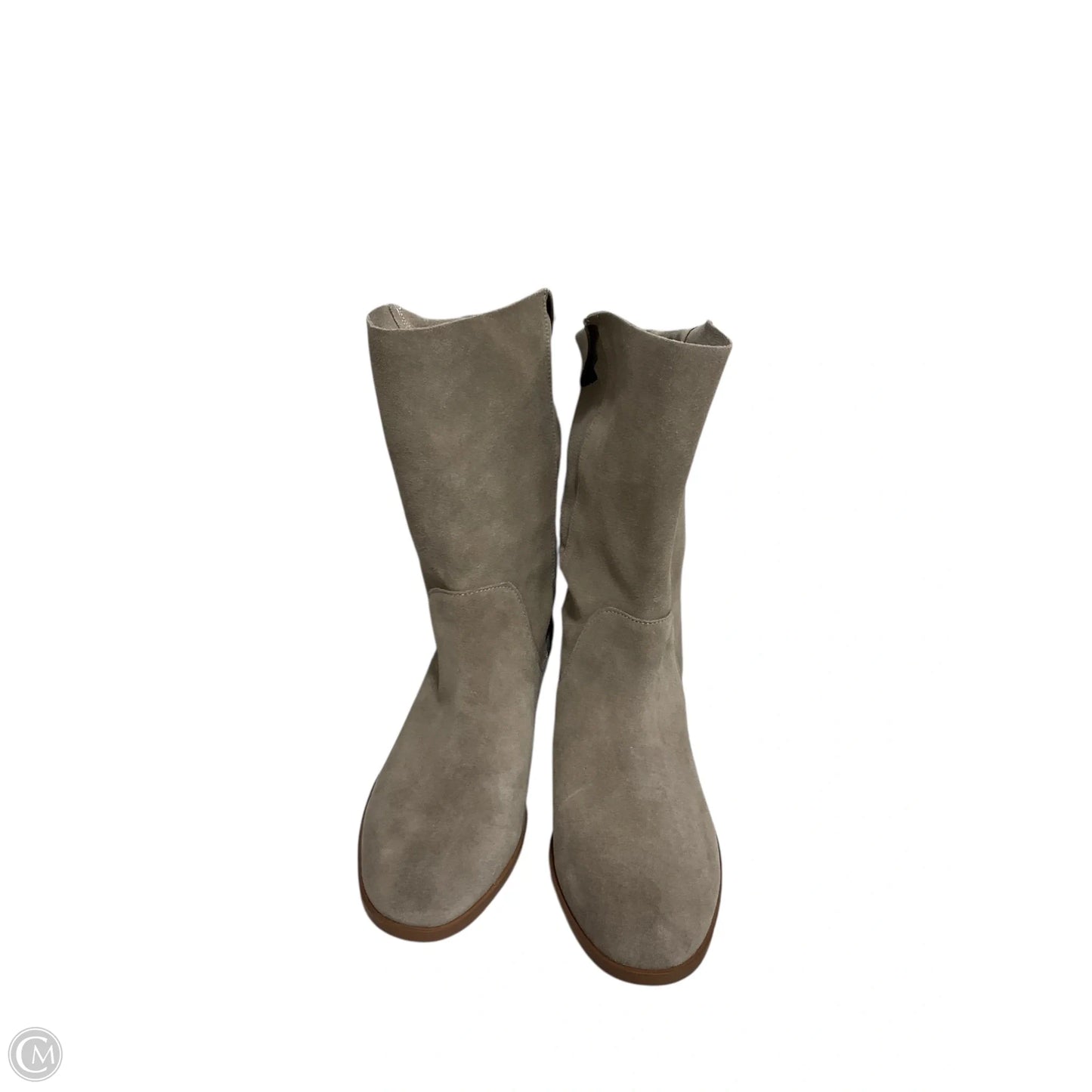 Boots Mid-calf Heels By Sole Society In Taupe, Size: 8.5