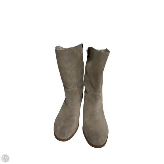 Boots Mid-calf Heels By Sole Society In Taupe, Size: 8.5