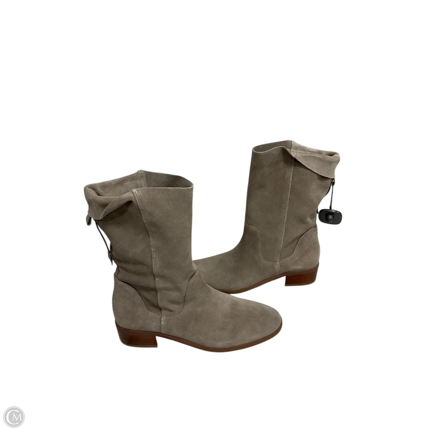 Boots Mid-calf Heels By Sole Society In Taupe, Size: 8.5