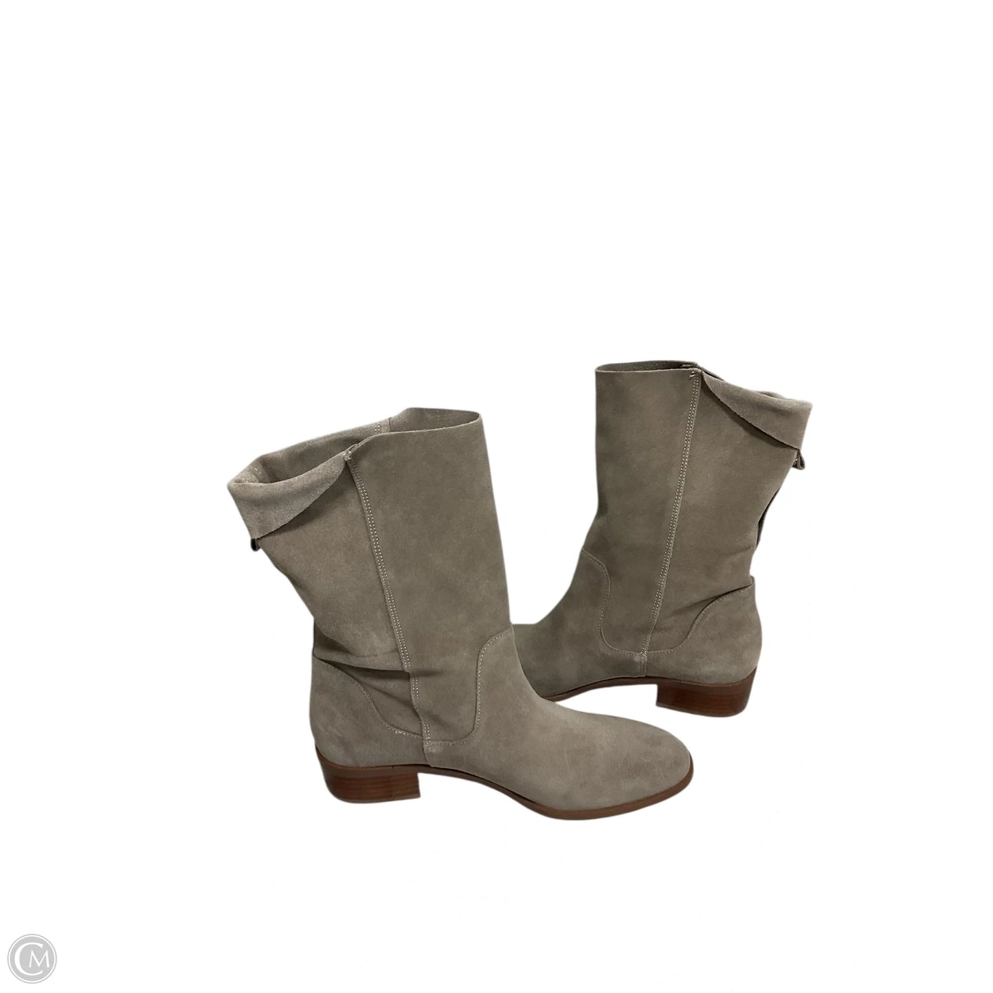 Boots Mid-calf Heels By Sole Society In Taupe, Size: 8.5