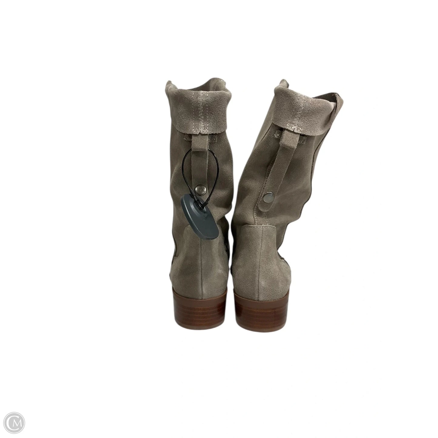 Boots Mid-calf Heels By Sole Society In Taupe, Size: 8.5