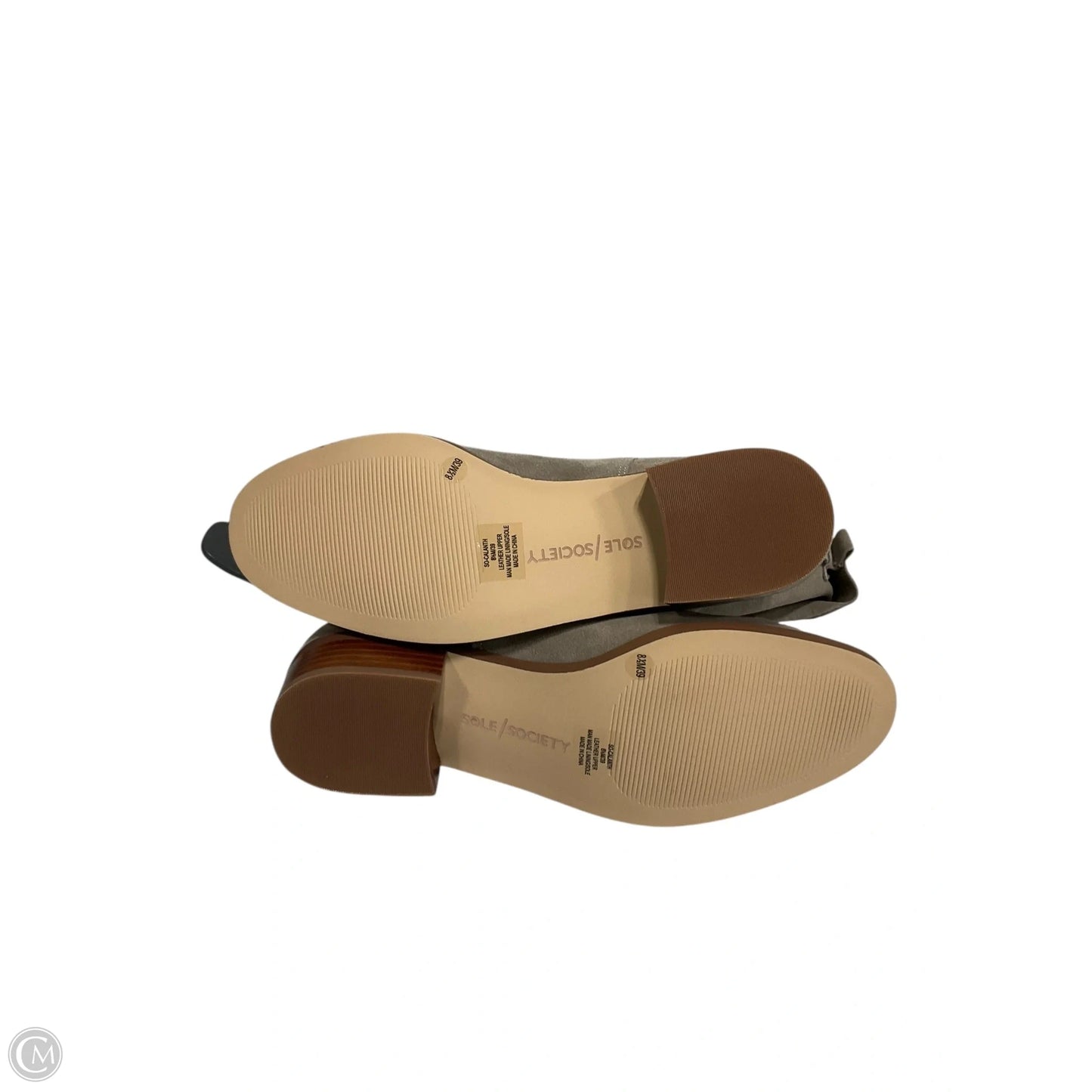 Boots Mid-calf Heels By Sole Society In Taupe, Size: 8.5