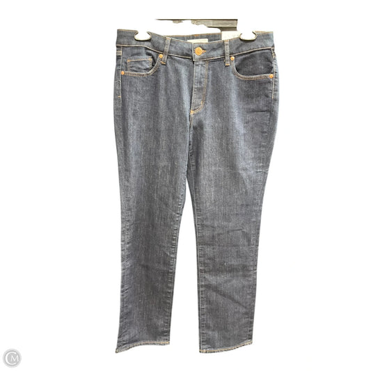 Jeans Skinny By Loft In Blue Denim, Size: 10