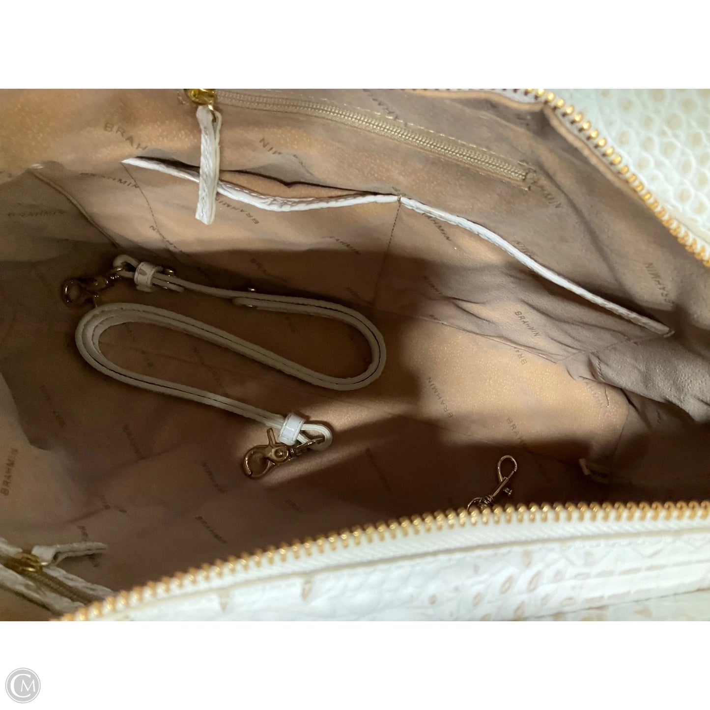 Handbag Designer By Brahmin, Size: Large