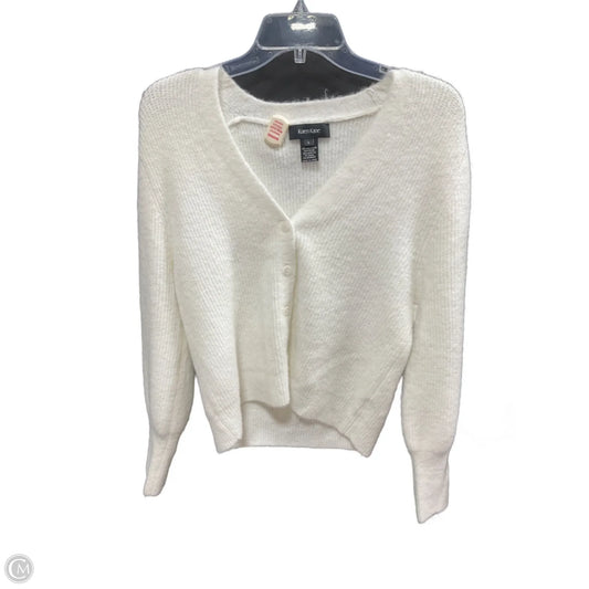 Sweater Cardigan By Karen Kane In Cream, Size: L