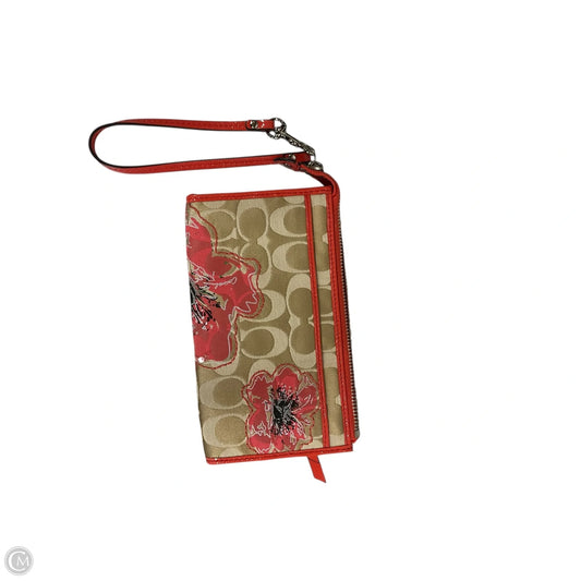 Wristlet Designer By Coach, Size: Medium