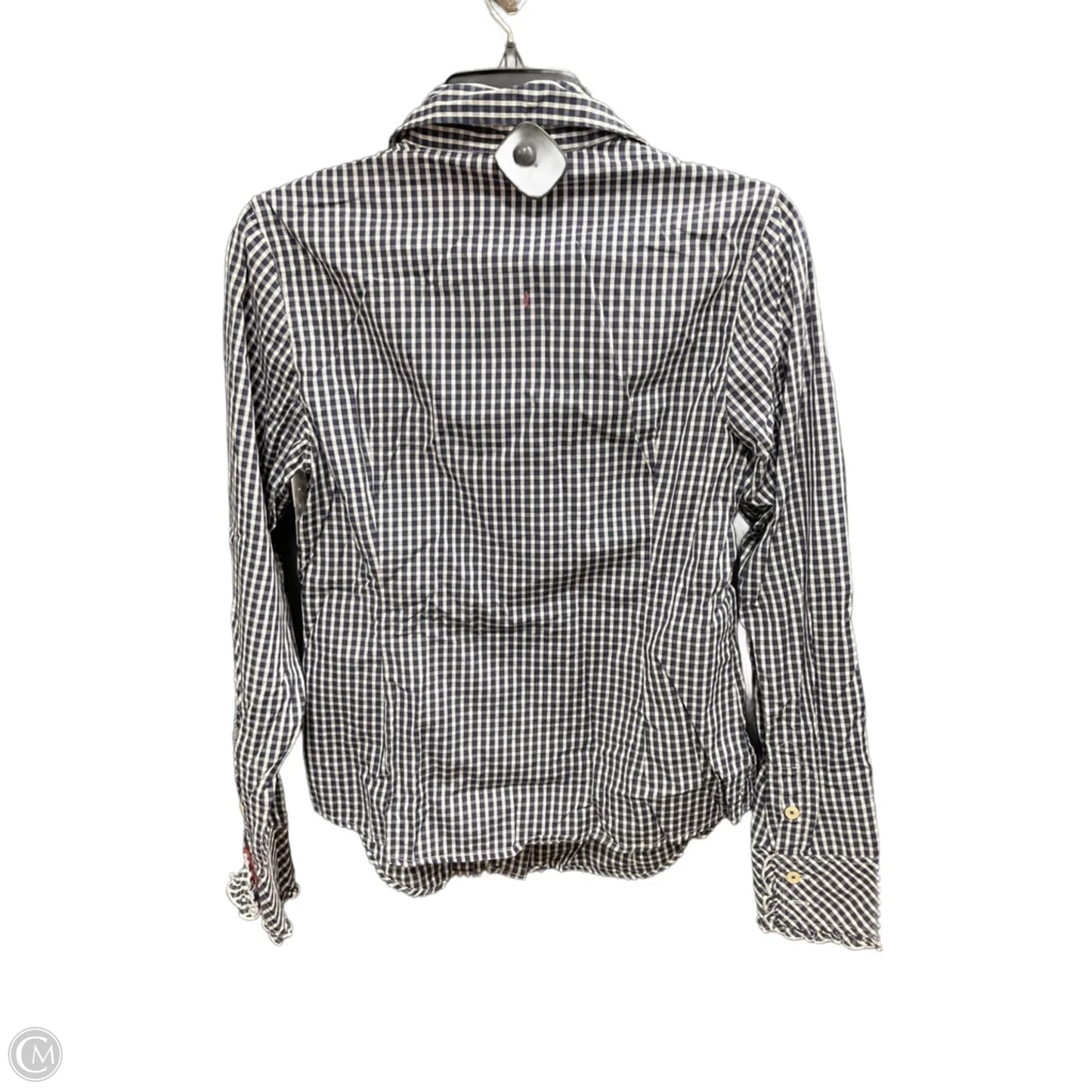 Blouse Designer By Lilly Pulitzer In Checkered Pattern, Size: 6