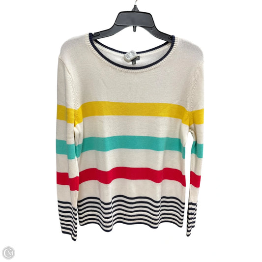 Sweater By Talbots In Striped Pattern, Size: Lp