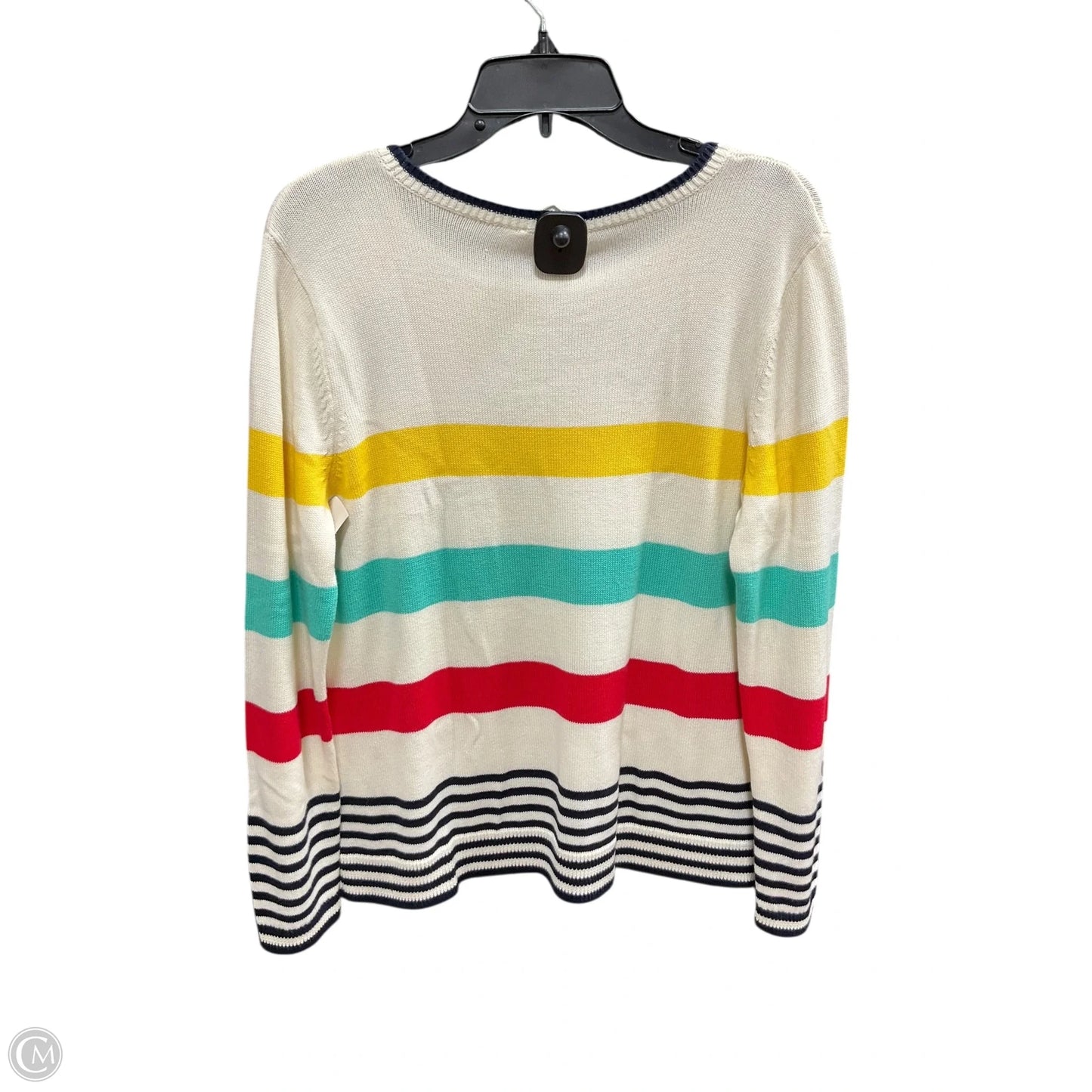 Sweater By Talbots In Striped Pattern, Size: Lp