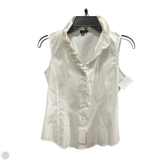 Top Sleeveless Basic By Brooks Brothers In White, Size: 0p