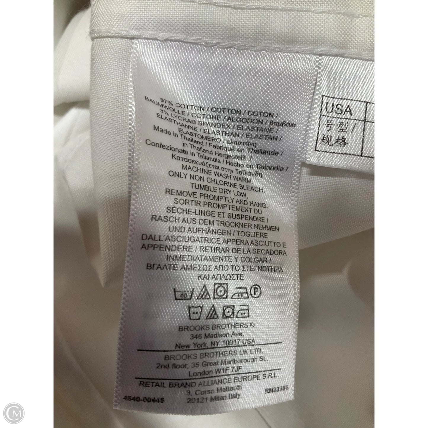 Top Sleeveless Basic By Brooks Brothers In White, Size: 0p