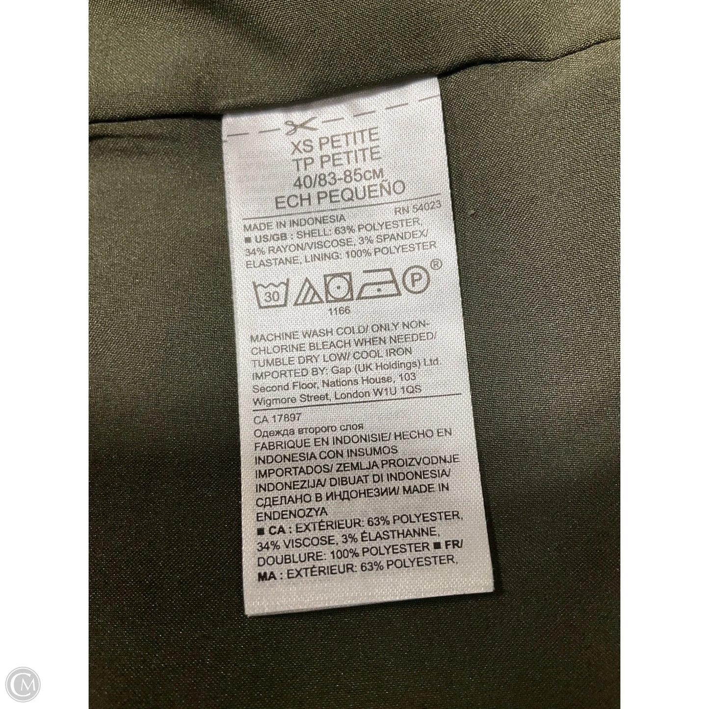 Dress Casual Short By Banana Republic In Green, Size: Xs