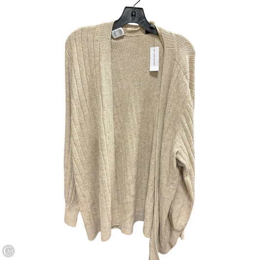 Sweater Cardigan By Lane Bryant In Tan, Size: 18