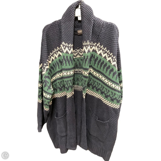 Sweater Cardigan By Lane Bryant In Blue & Green, Size: 22