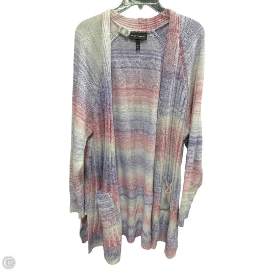 Sweater Cardigan By Lane Bryant In Pink & Purple, Size: 18