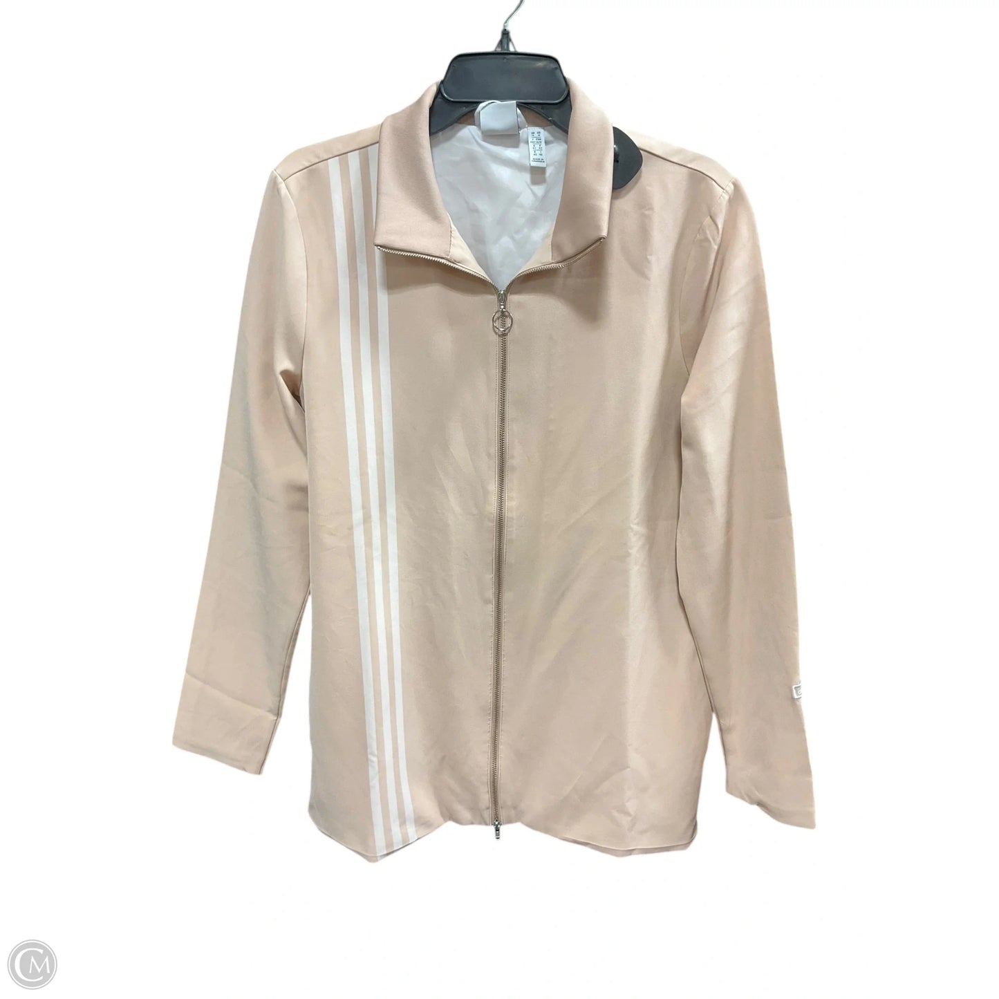 Athletic Jacket By Adidas In Tan, Size: M