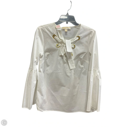 Top Long Sleeve By Michael By Michael Kors In Cream, Size: M