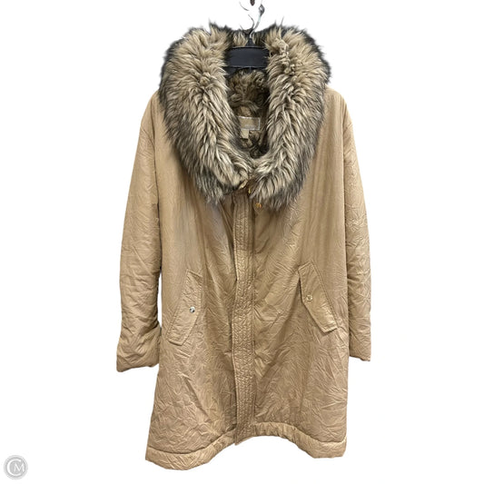 Coat Puffer & Quilted By Michael By Michael Kors In Tan, Size: S